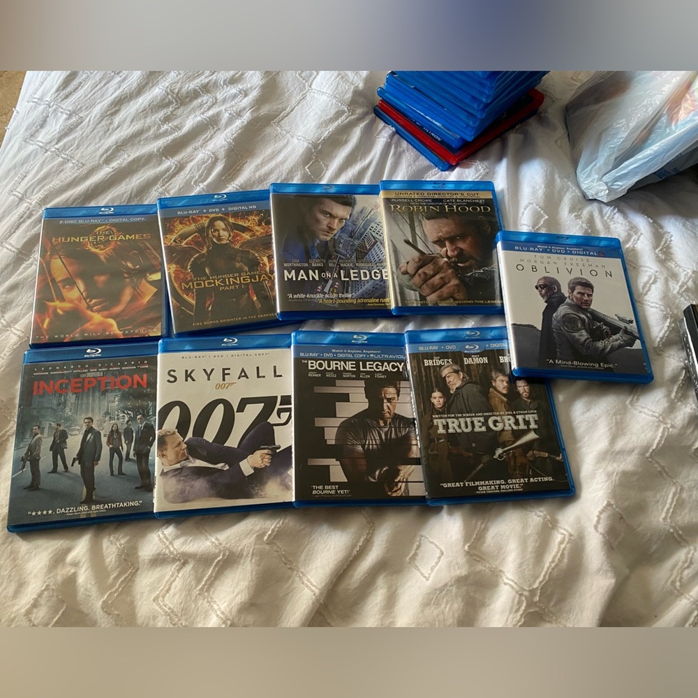 Action movie blue ray bundle.